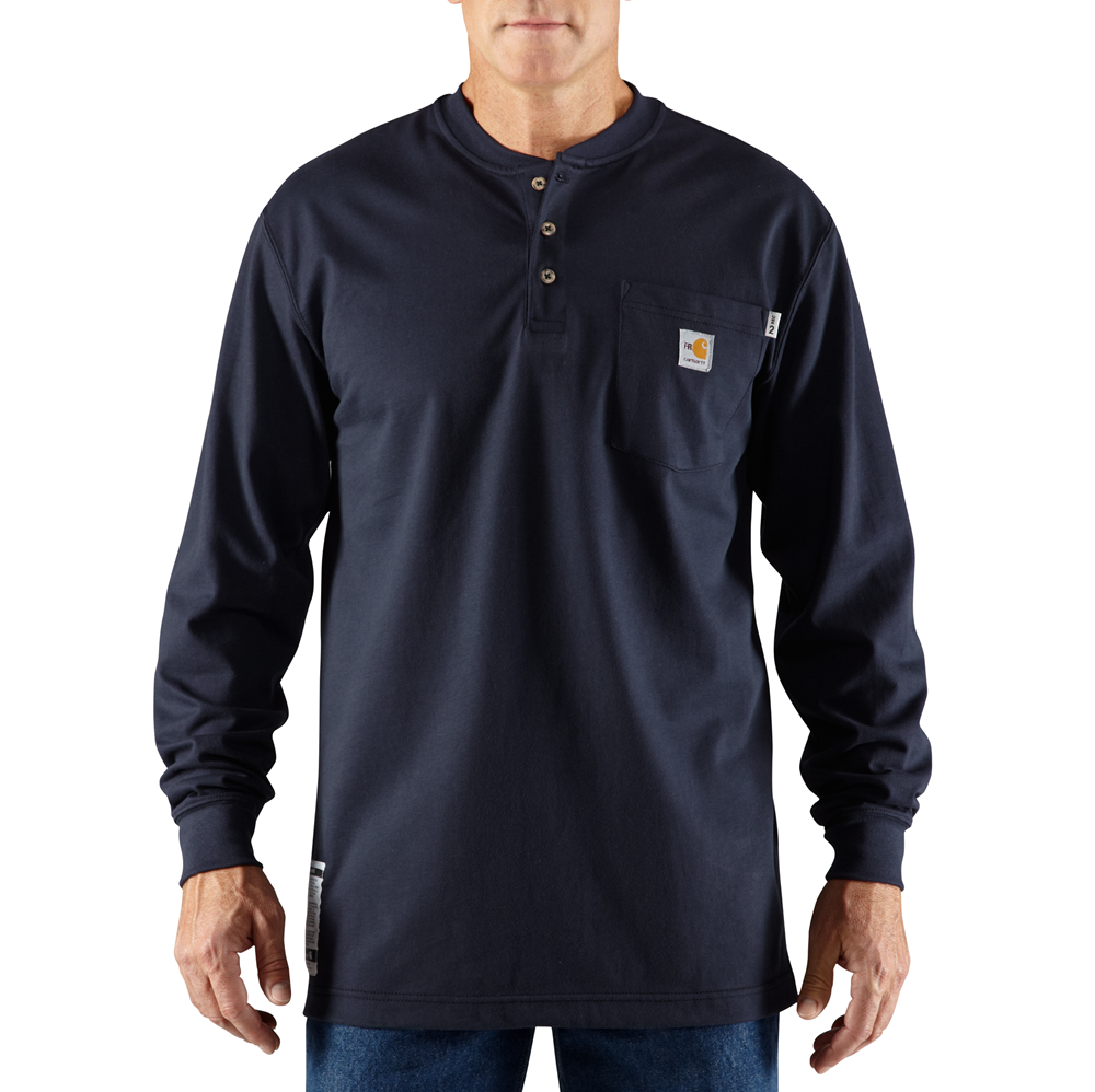 Carhartt - Flame-Resistant Force Cotton Long-Sleeve Henley #100237