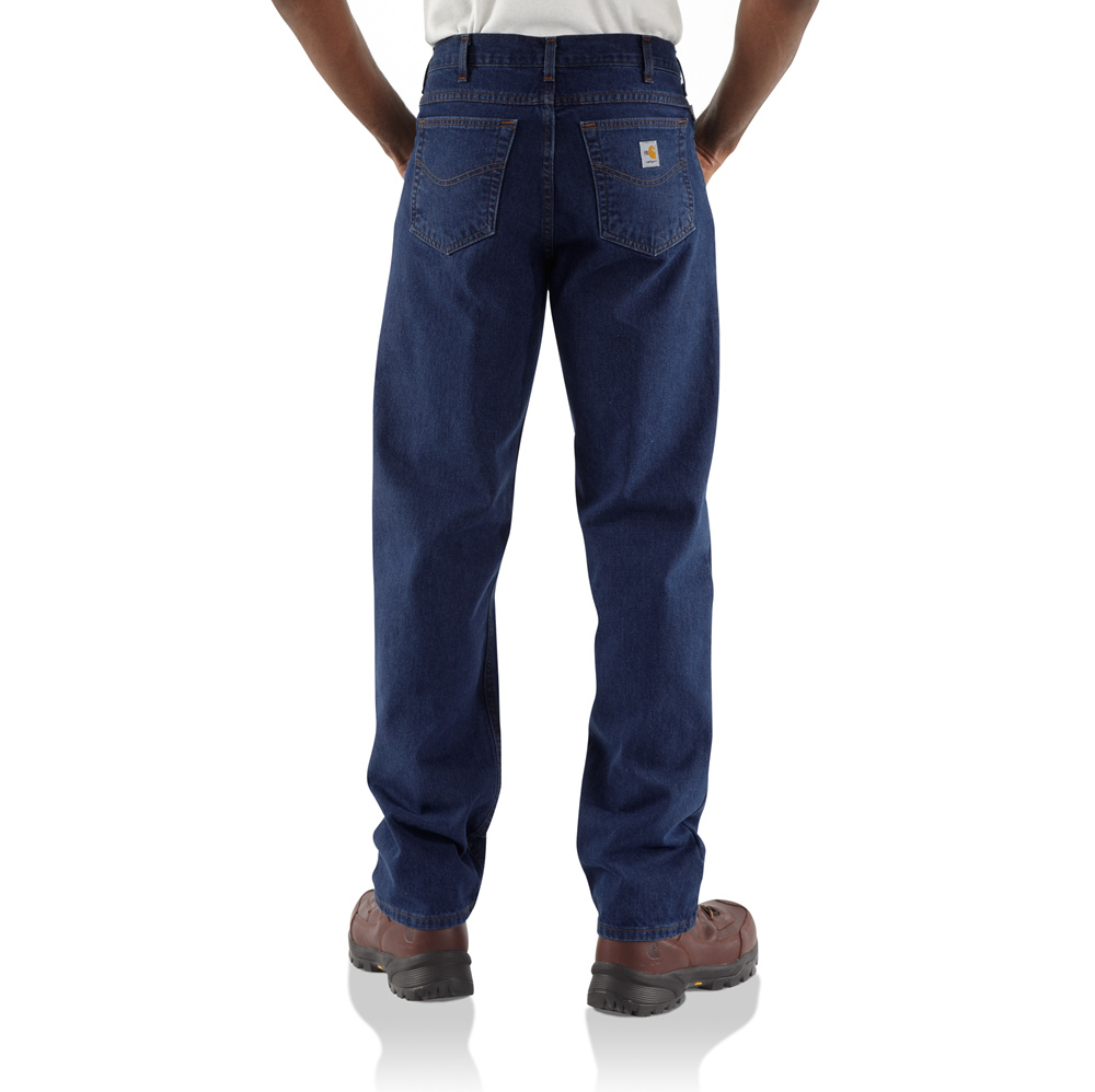 Carhartt - Flame-Resistant Signature Denim Jean-Relaxed Fit #FRB100