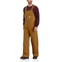 Loose Fit Firm Duck Insulated Bib Overall - 2 Warmer Rating 