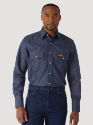 Wrangler FR Flame Resistant Long Sleeve Twill Work Shirt 